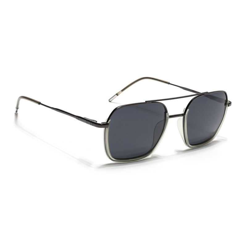 Eyejack Aura Light Green & Grey Wayfarer Polarized Sunglasses for Men & Women (2508PCL1536)