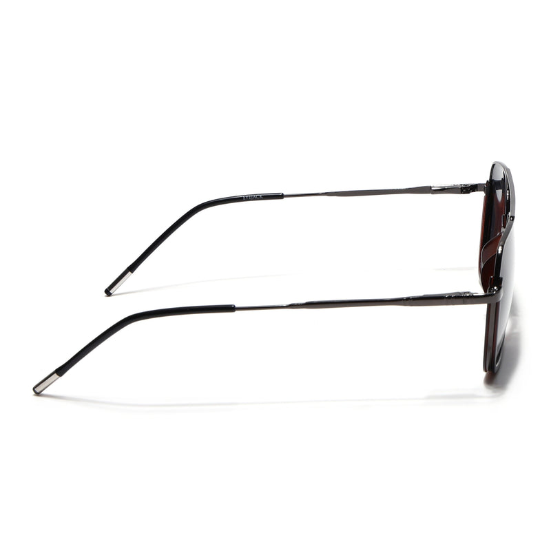 Eyejack Aura Demi Brown & Grey Wayfarer Polarized Sunglasses for Men & Women (2508PCL1537)