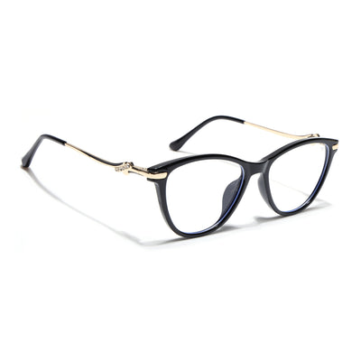 Voyage Glam Black Cateye Eyeglasses for Women (26102FMG9154)