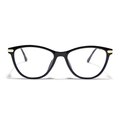 Voyage Glam Black Cateye Eyeglasses for Women (26102FMG9154)
