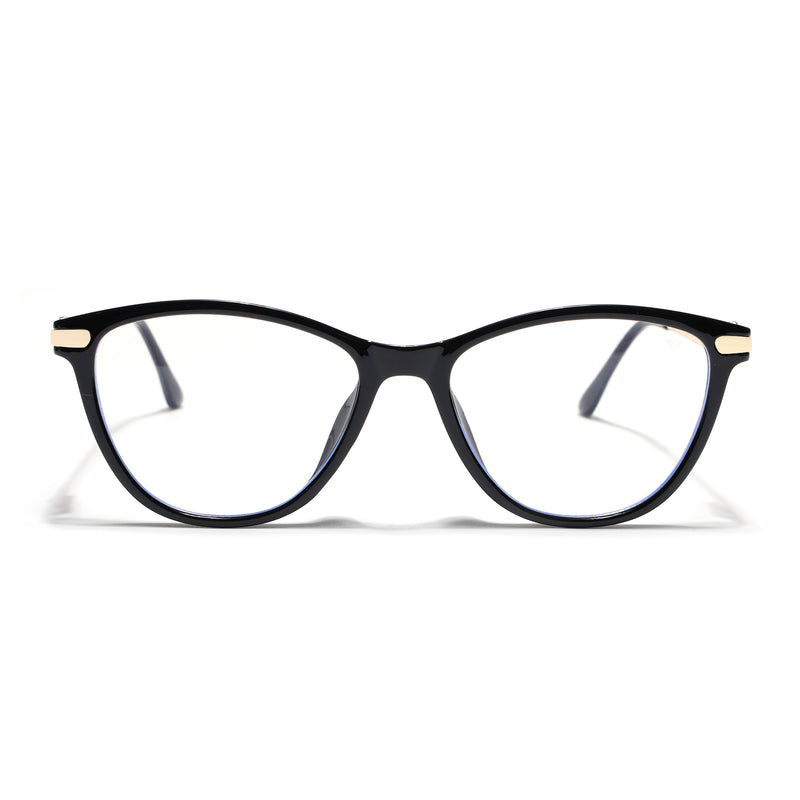 Voyage Glam Black Cateye Eyeglasses for Women (26102FMG9154)