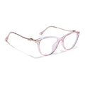 Voyage Glam Pink Cateye Eyeglasses for Women (26102FMG9156)