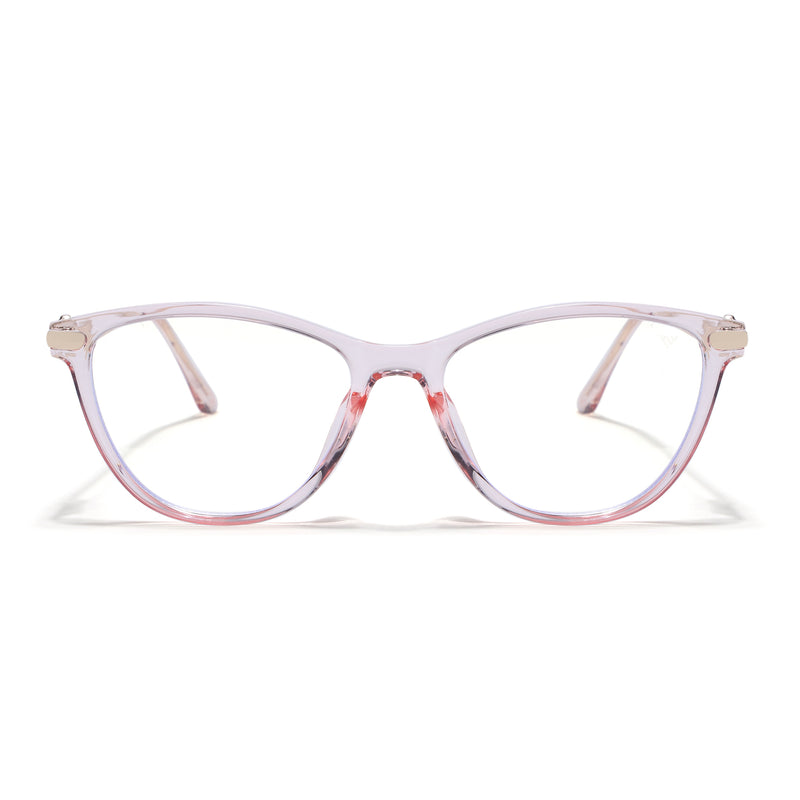 Voyage Glam Pink Cateye Eyeglasses for Women (26102FMG9156)