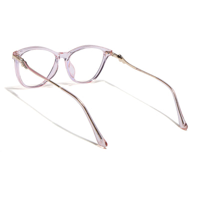 Voyage Glam Pink Cateye Eyeglasses for Women (26102FMG9156)
