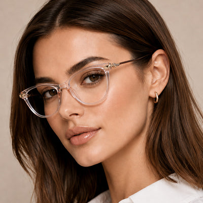 Voyage Glam Yellow Cateye Eyeglasses for Women (26102FMG9157)