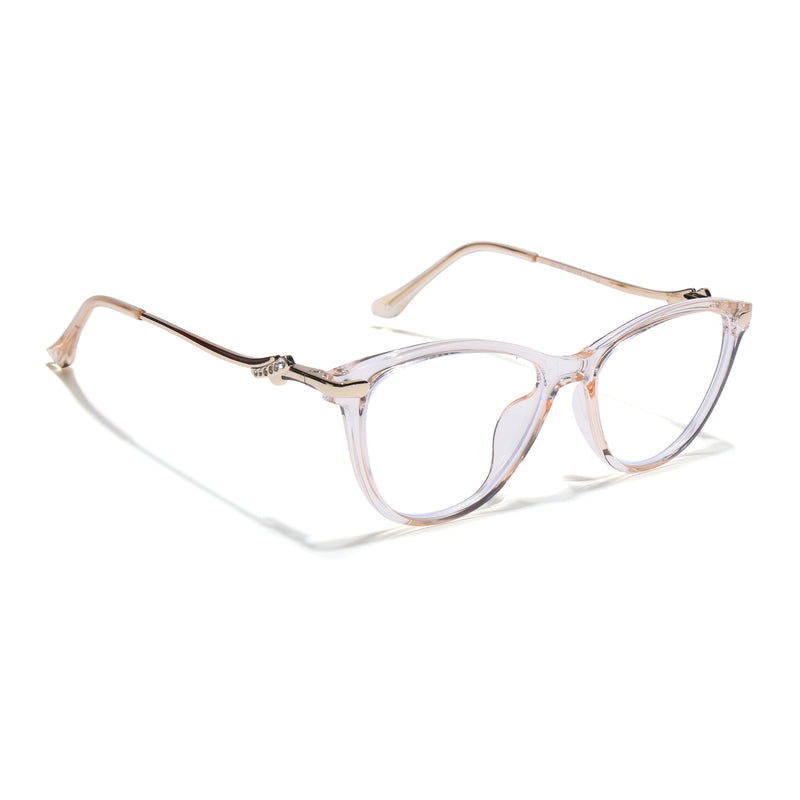 Voyage Glam Yellow Cateye Eyeglasses for Women (26102FMG9157)