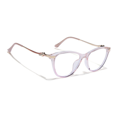 Voyage Glam Light Pink Cateye Eyeglasses for Women (26102FMG9158)