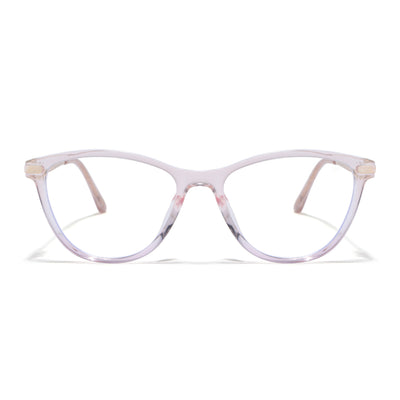 Voyage Glam Light Pink Cateye Eyeglasses for Women (26102FMG9158)