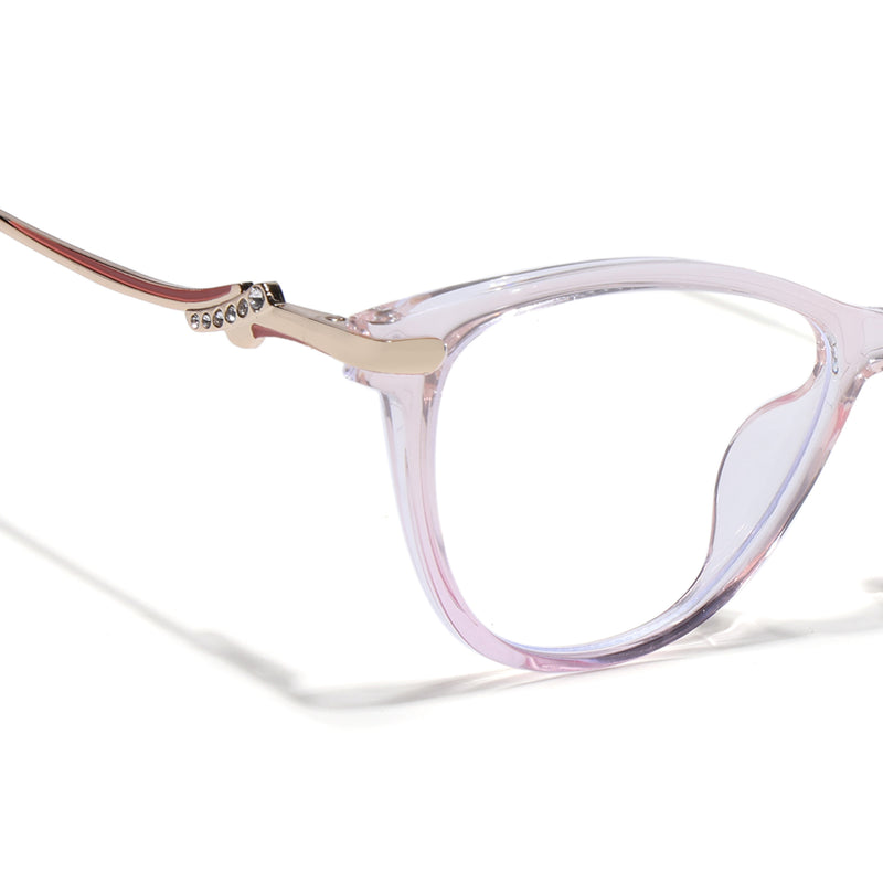 Voyage Glam Light Pink Cateye Eyeglasses for Women (26102FMG9158)