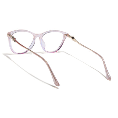 Voyage Glam Light Pink Cateye Eyeglasses for Women (26102FMG9158)