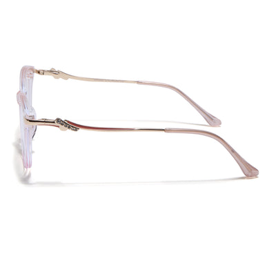 Voyage Glam Light Pink Cateye Eyeglasses for Women (26102FMG9158)