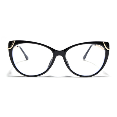 Voyage Glam Black Cateye Eyeglasses for Women (26103FMG9159)