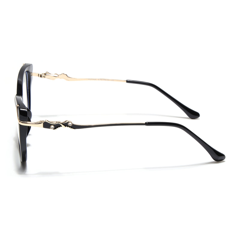 Voyage Glam Black Cateye Eyeglasses for Women (26103FMG9159)