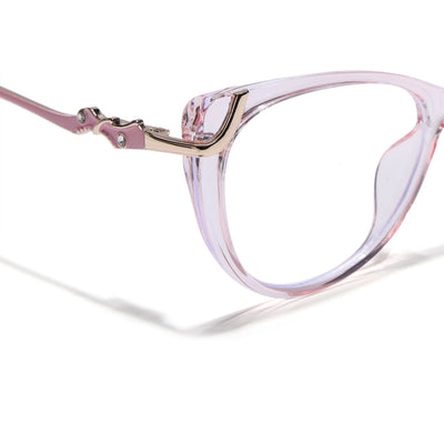 Voyage Glam Pink Cateye Eyeglasses for Women (26103FMG9161)