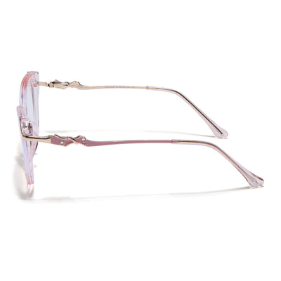 Voyage Glam Pink Cateye Eyeglasses for Women (26103FMG9161)