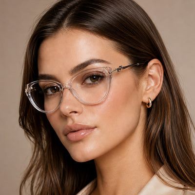 Voyage Glam Yellow Cateye Eyeglasses for Women (26103FMG9162)