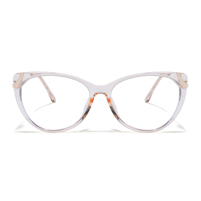 Voyage Glam Yellow Cateye Eyeglasses for Women (26103FMG9162)
