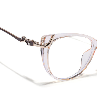Voyage Glam Yellow Cateye Eyeglasses for Women (26103FMG9162)