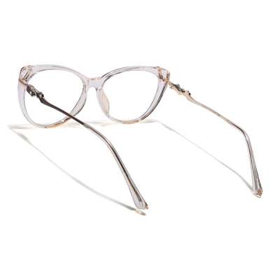 Voyage Glam Yellow Cateye Eyeglasses for Women (26103FMG9162)