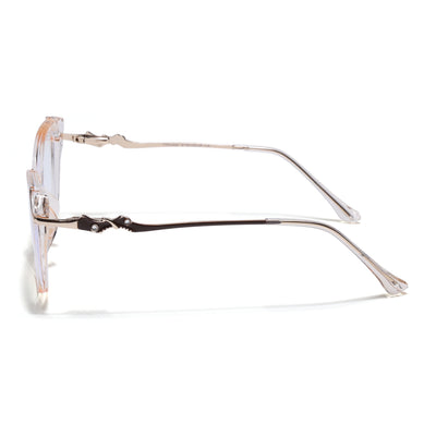 Voyage Glam Yellow Cateye Eyeglasses for Women (26103FMG9162)