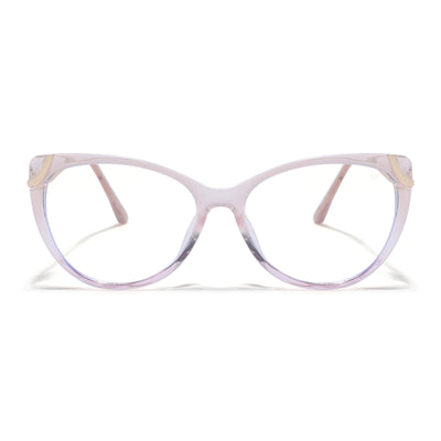 Voyage Glam Light Pink Cateye Eyeglasses for Women (26103FMG9163)
