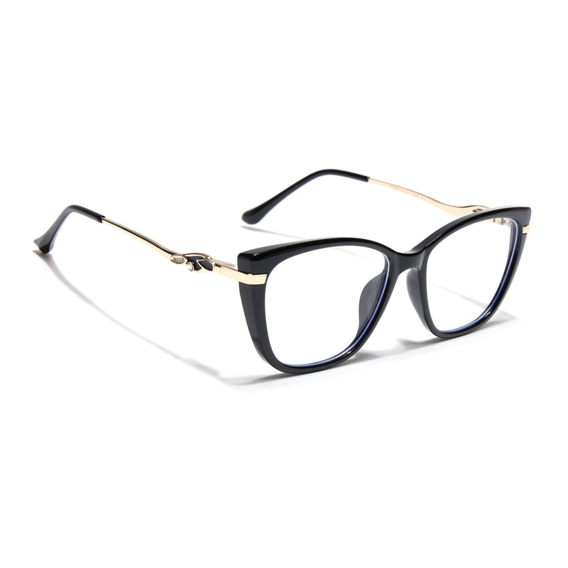 Voyage Glam Black Cateye Eyeglasses for Women (26104FMG9164)