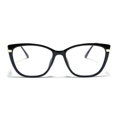 Voyage Glam Black Cateye Eyeglasses for Women (26104FMG9164)