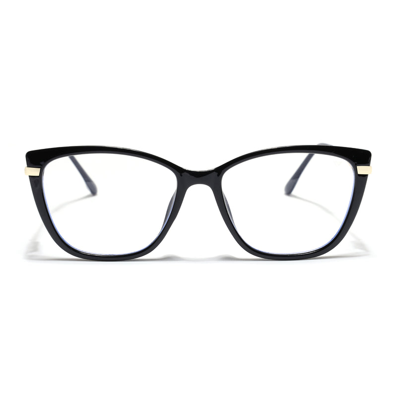 Voyage Glam Black Cateye Eyeglasses for Women (26104FMG9164)