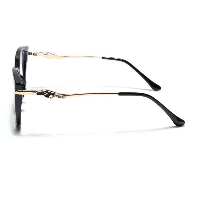 Voyage Glam Black Cateye Eyeglasses for Women (26104FMG9164)