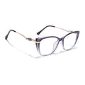 Voyage Glam Purple & Clear Cateye Eyeglasses for Women (26104FMG9165)