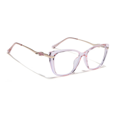 Voyage Glam Pink Cateye Eyeglasses for Women (26104FMG9166)