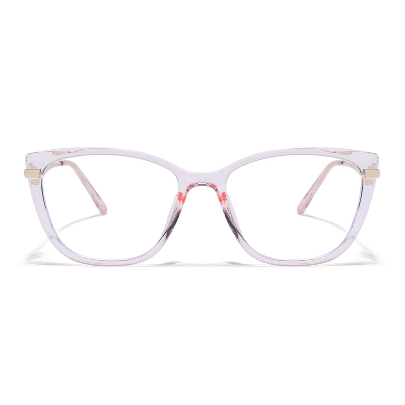 Voyage Glam Pink Cateye Eyeglasses for Women (26104FMG9166)