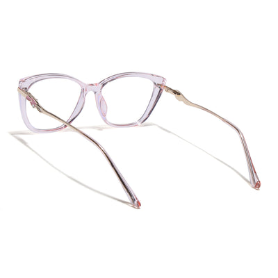 Voyage Glam Pink Cateye Eyeglasses for Women (26104FMG9166)