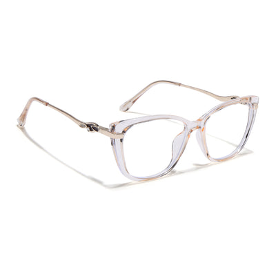 Voyage Glam Yellow Cateye Eyeglasses for Women (26104FMG9167)