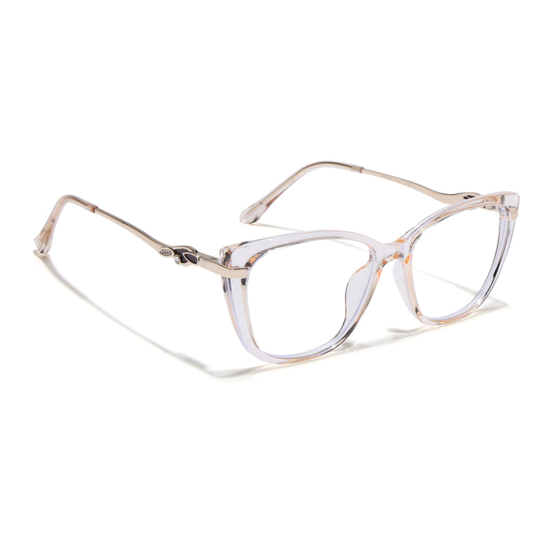 Voyage Glam Yellow Cateye Eyeglasses for Women (26104FMG9167)