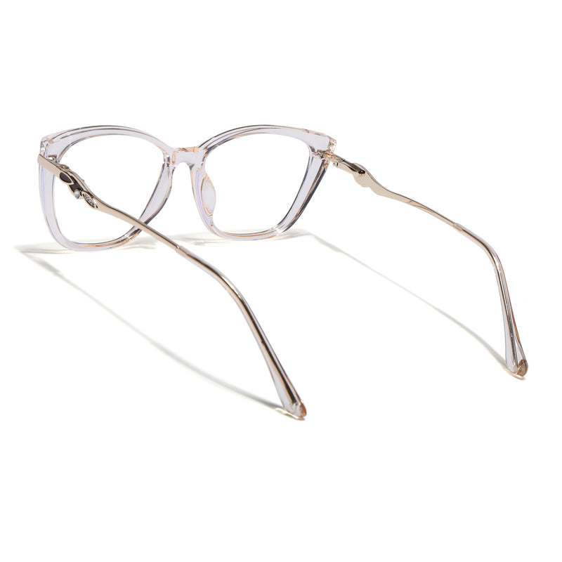 Voyage Glam Yellow Cateye Eyeglasses for Women (26104FMG9167)