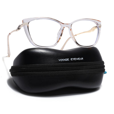 Voyage Glam Yellow Cateye Eyeglasses for Women (26104FMG9167)
