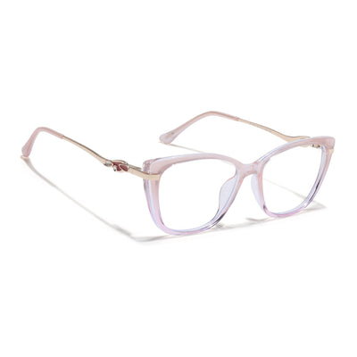 Voyage Glam Light Pink Cateye Eyeglasses for Women (26104FMG9168)