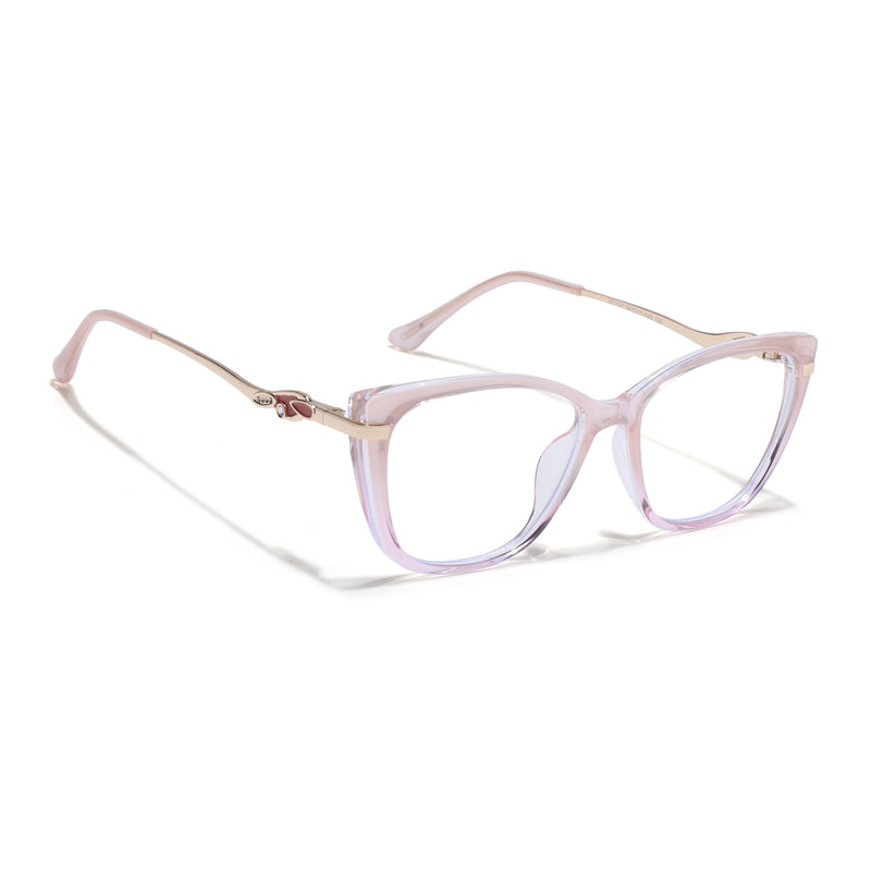 Voyage Glam Light Pink Cateye Eyeglasses for Women (26104FMG9168)