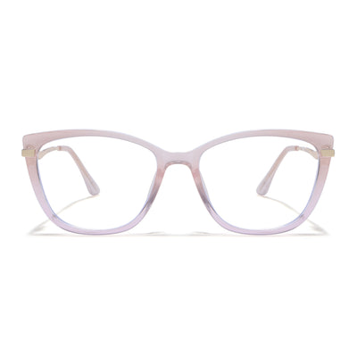 Voyage Glam Light Pink Cateye Eyeglasses for Women (26104FMG9168)