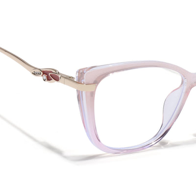 Voyage Glam Light Pink Cateye Eyeglasses for Women (26104FMG9168)