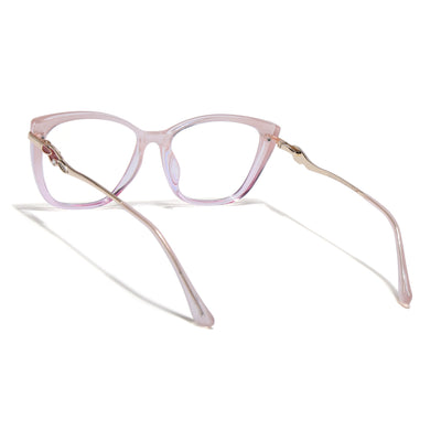 Voyage Glam Light Pink Cateye Eyeglasses for Women (26104FMG9168)