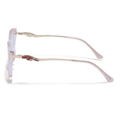 Voyage Glam Light Pink Cateye Eyeglasses for Women (26104FMG9168)