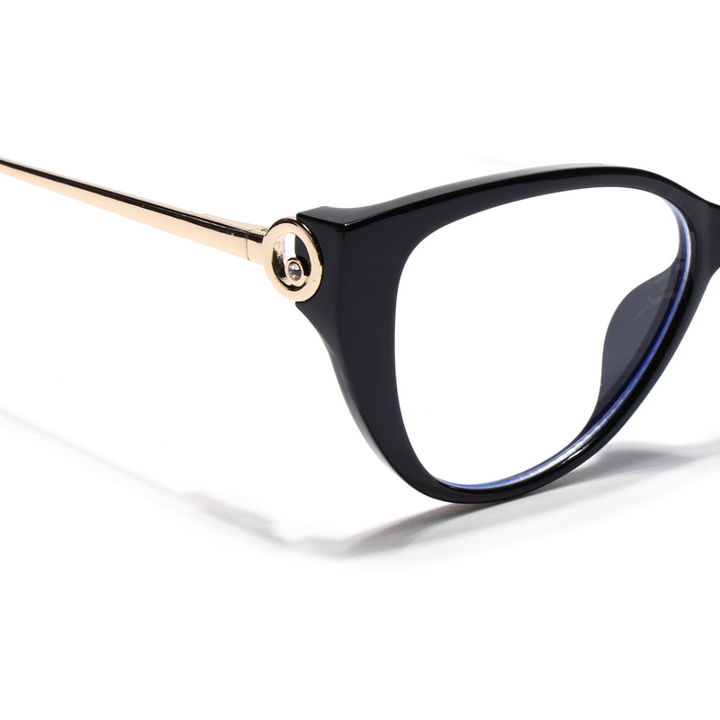 Voyage Black Cateye Eyeglasses for Women (26105FMG9180)