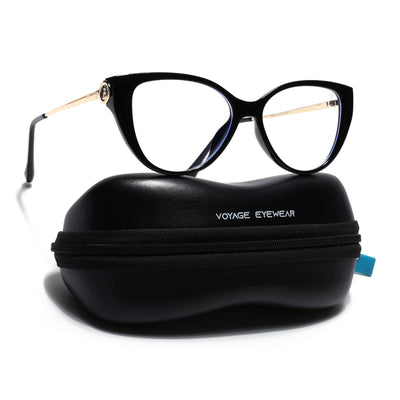 Voyage Glam Black Cateye Eyeglasses for Women (26105FMG9180)