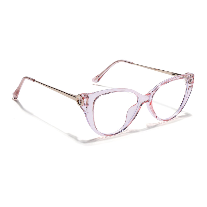 Voyage Pink Cateye Eyeglasses for Women (26105FMG9182)