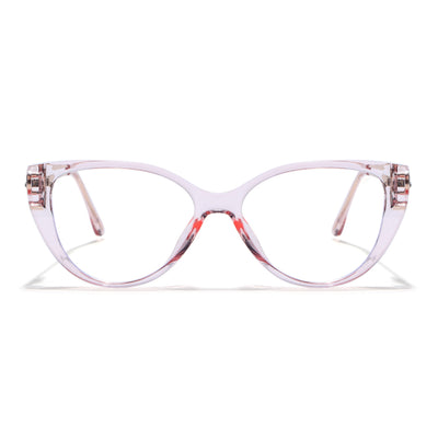 Voyage Glam Pink Cateye Eyeglasses for Women (26105FMG9182)