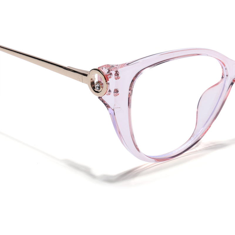 Voyage Pink Cateye Eyeglasses for Women (26105FMG9182)