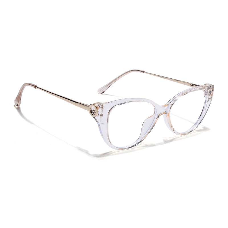 Voyage Yellow Cateye Eyeglasses for Women (26105FMG9183)