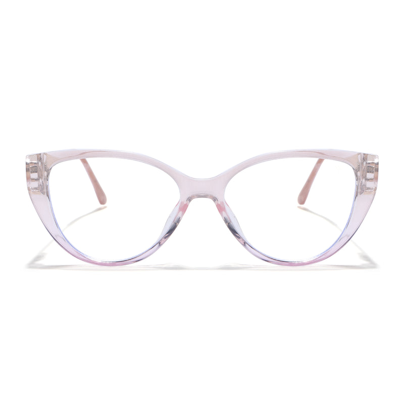 Voyage Light Pink Cateye Eyeglasses for Women (26105FMG9184)